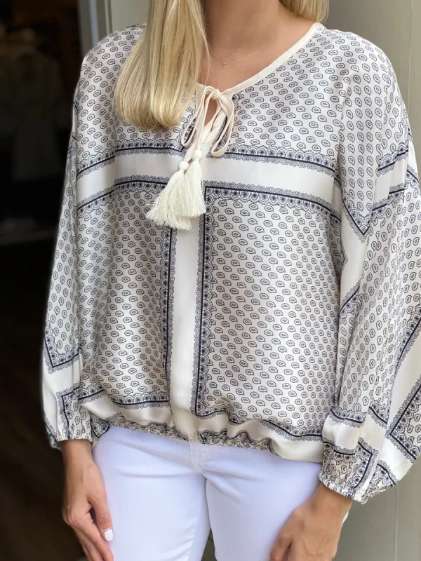 Tori Blouse | Ivory sold by Belletique