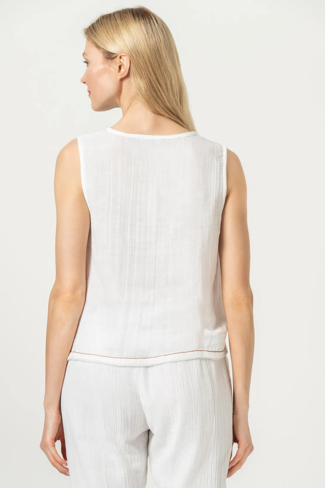 Sleeveless Top | Double Gauze sold by Belletique product image thumbnail 2