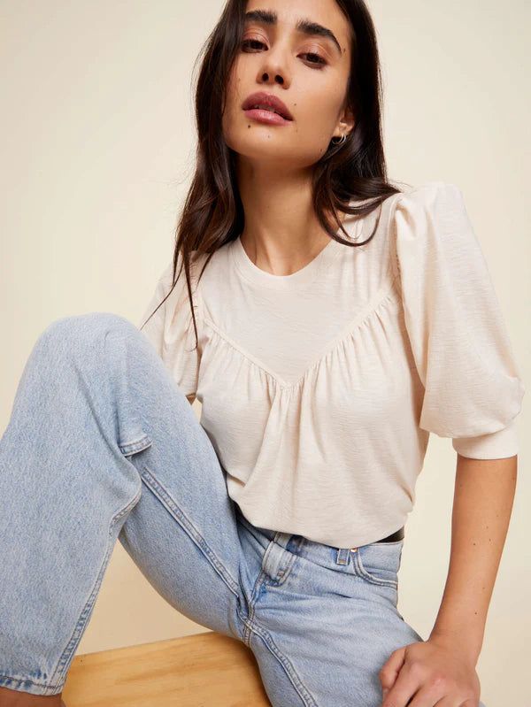 Journey Tee | Parchment sold by Belletique