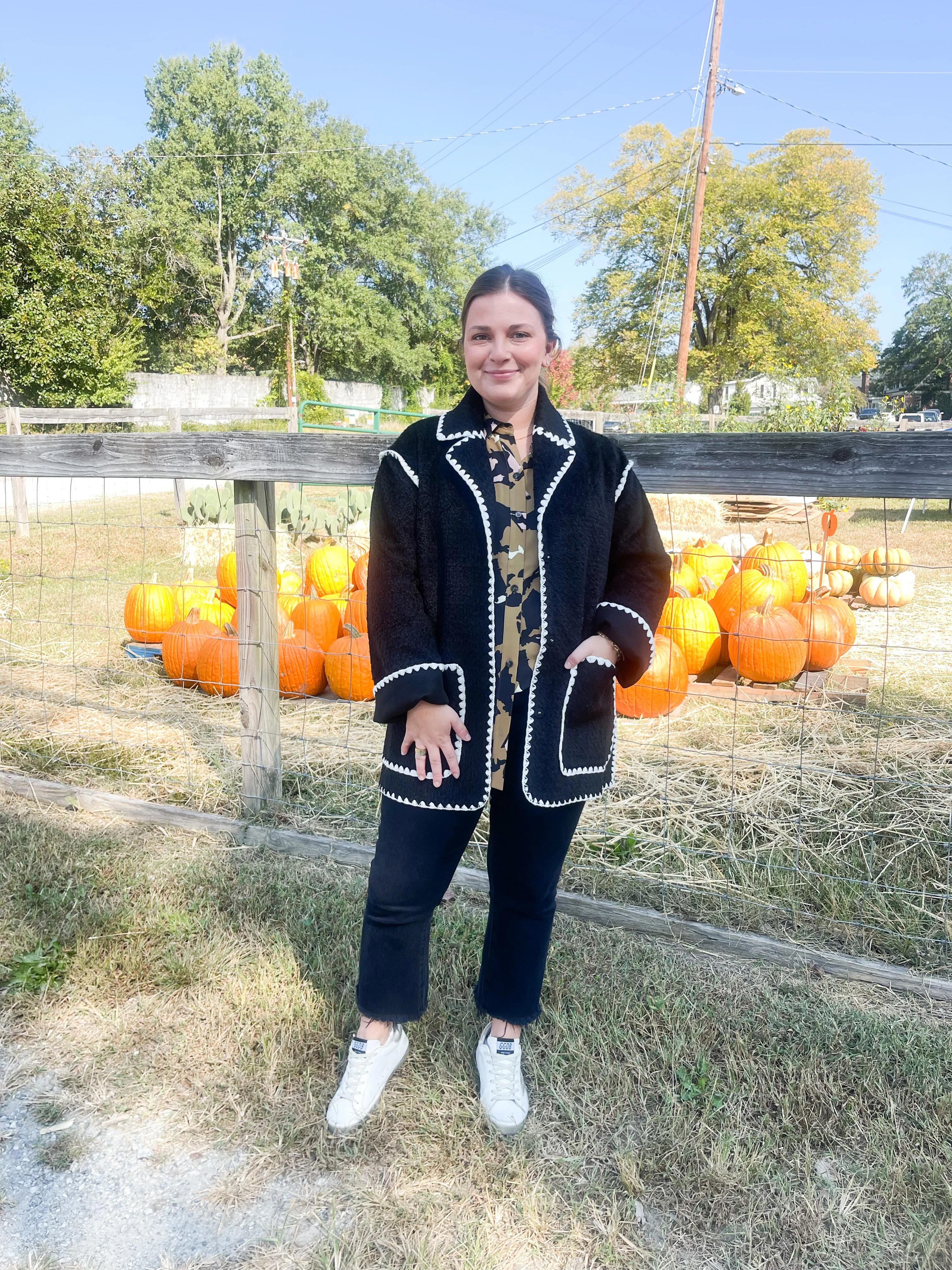 Stitched Throw Cardigan | Black sold by Belletique