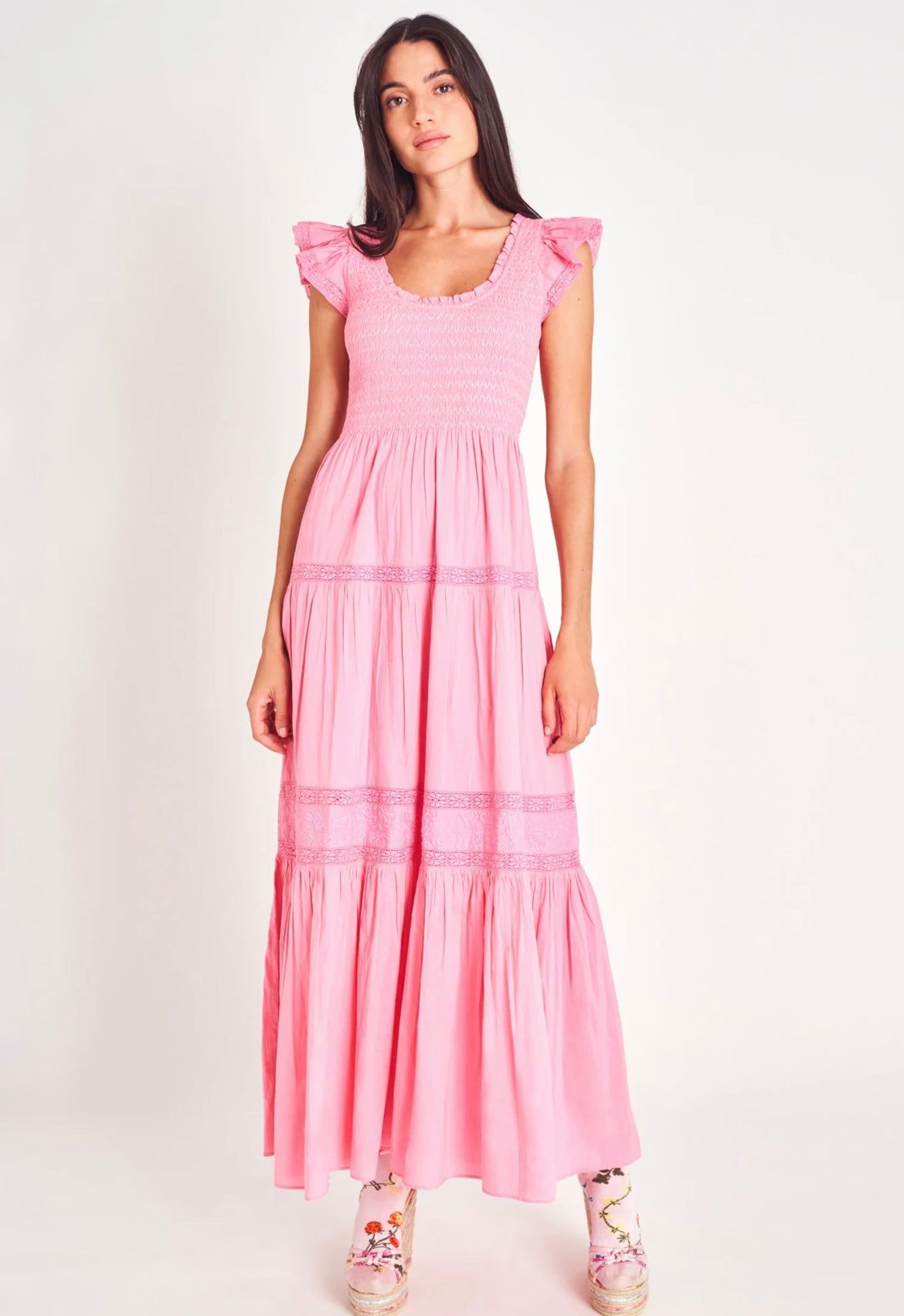Chessie Maxi Dress | Vivid Pink sold by Belletique product image thumbnail 2