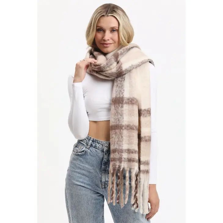 Saybrook Plaid Scarf sold by Belletique product image thumbnail 2