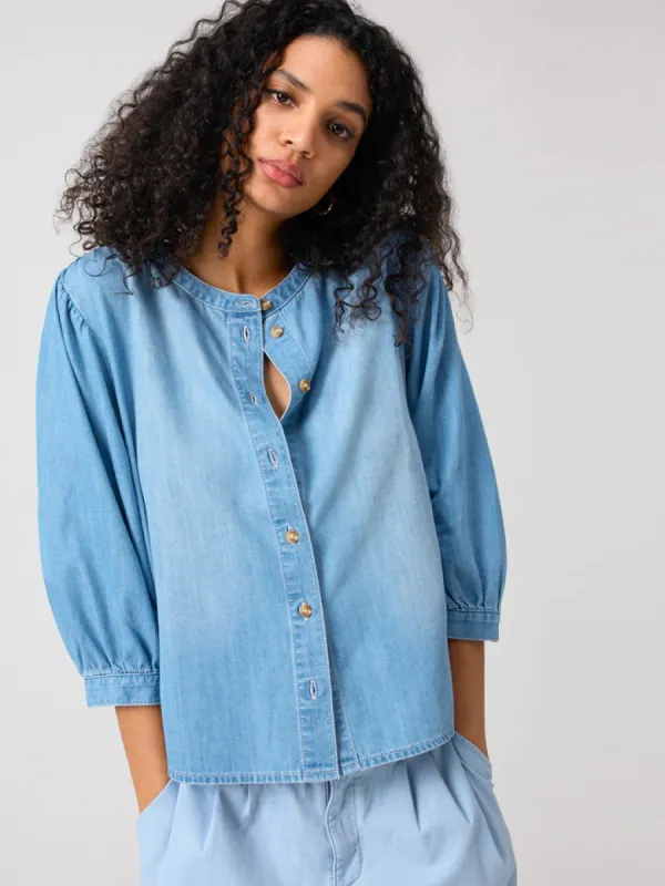 The Femme Shirt | Bit of Blue sold by Belletique