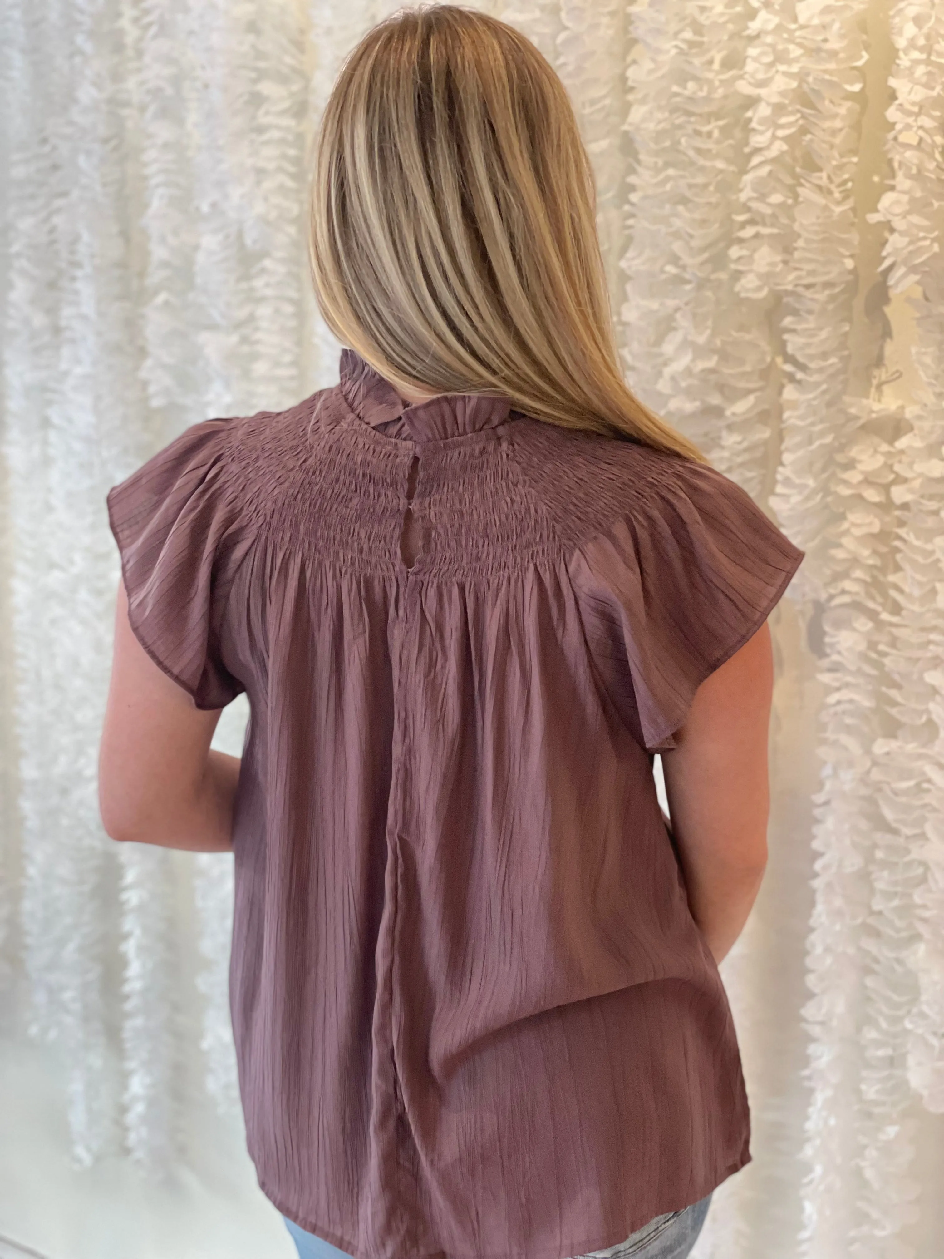 Sleeveless Smocked Blouse sold by Belletique product image thumbnail 3