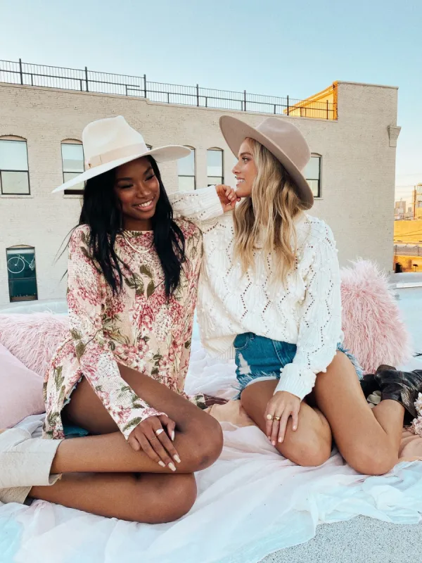 Sausalito Sweater | Buttercream Knit sold by Belletique