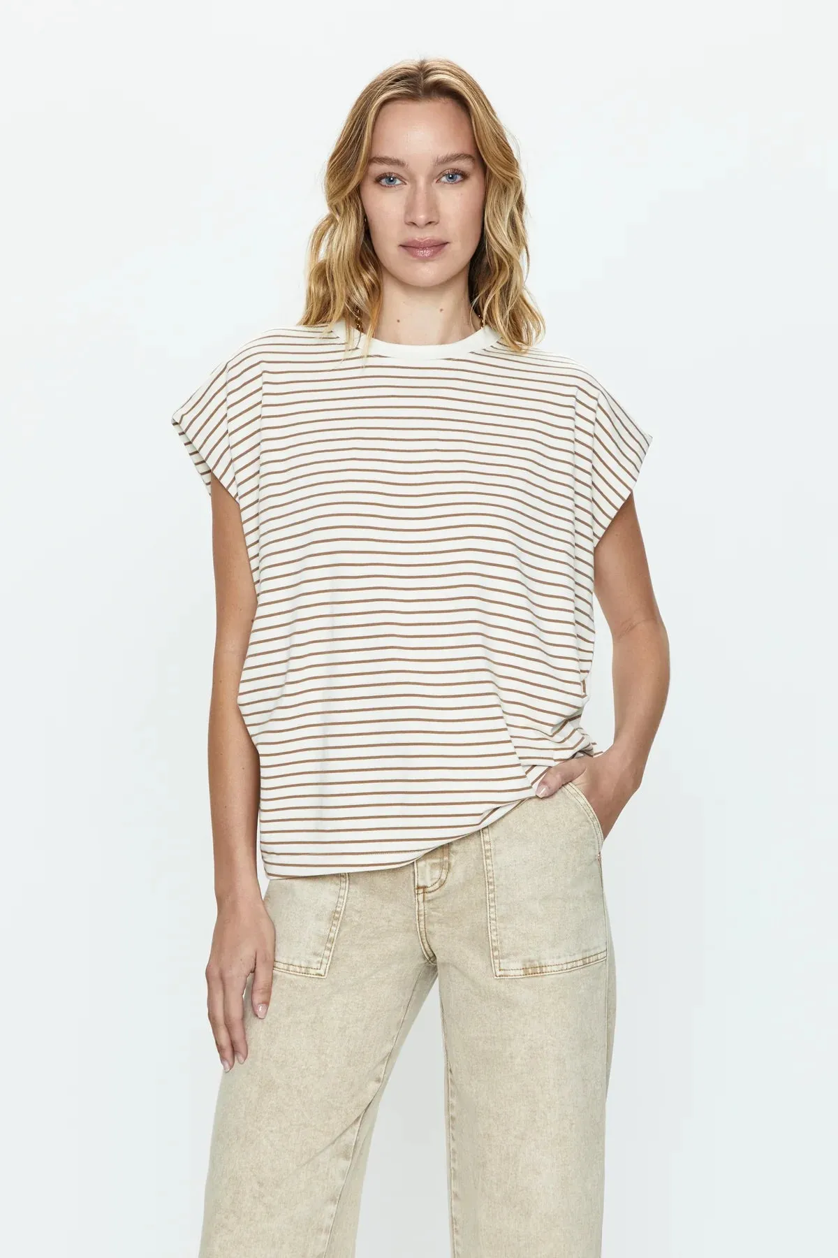 Trina Top | Sable Stripe sold by Belletique product image thumbnail 2