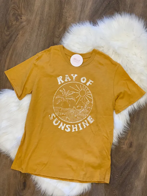 Ray of Sunshine Tee sold by Belletique