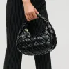 Noreen Woven Clutch | Black sold by Belletique
