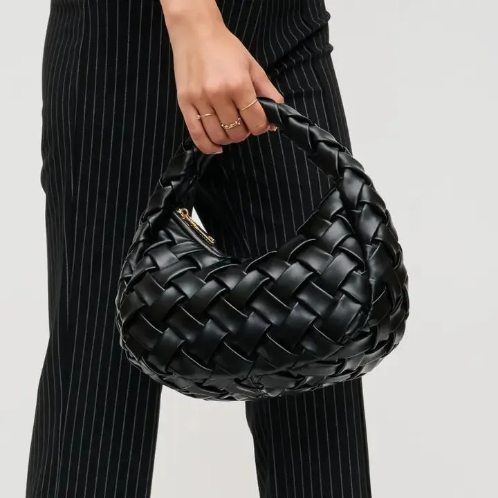 Noreen Woven Clutch | Black sold by Belletique product image thumbnail 2