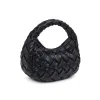 Noreen Woven Clutch | Black sold by Belletique