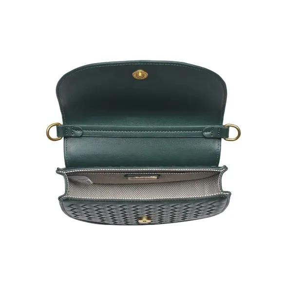 Alise Woven Crossbody | Forest sold by Belletique product image thumbnail 4