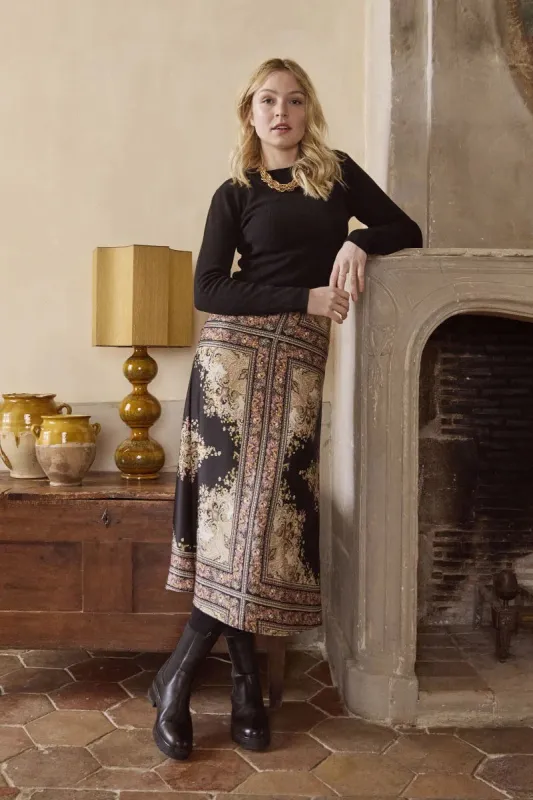 Midi Skirt | Black Pierra made by Belletique