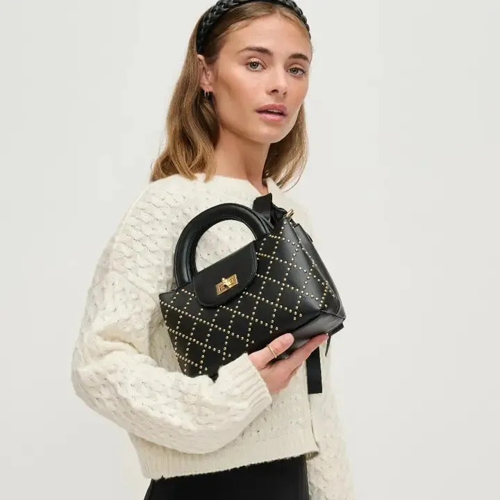 Lucianna Studded Top Handle Crossbody | Black sold by Belletique product image thumbnail 3