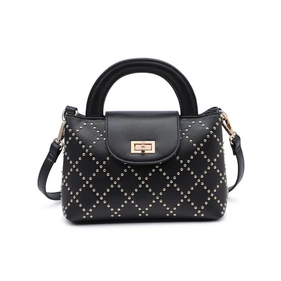 Lucianna Studded Top Handle Crossbody | Black sold by Belletique product image thumbnail 4