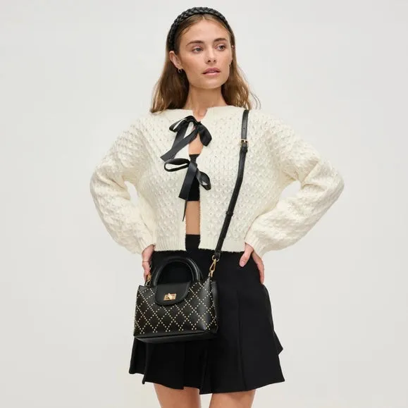 Lucianna Studded Top Handle Crossbody | Black sold by Belletique product image thumbnail 2