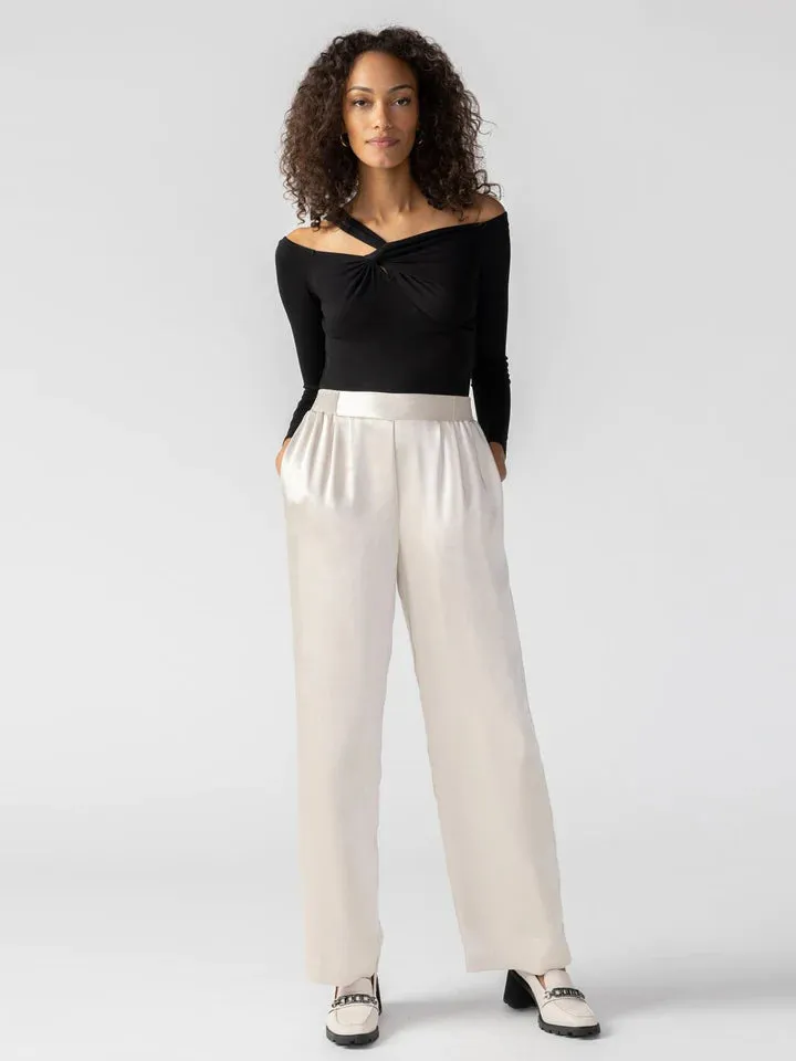 Margot Pant | Toasted Marshmellow sold by Belletique