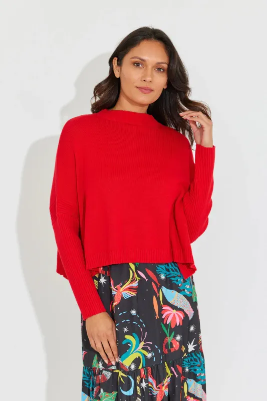 Leona Sweater | Poppy sold by Belletique