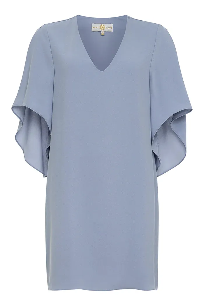 Meredith Dress | Dusty Blue sold by Belletique