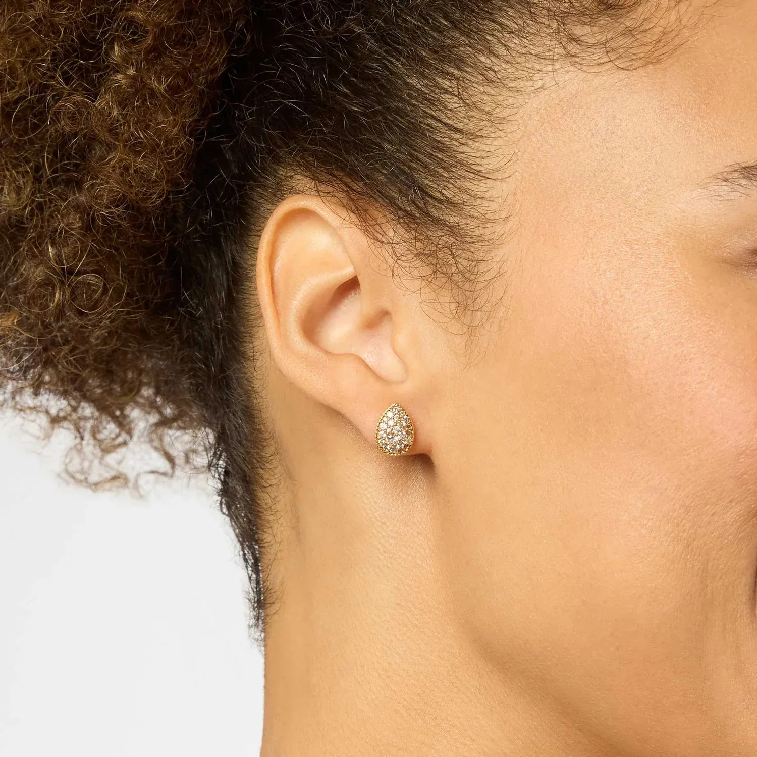 Luna Teardrop Stud Earrings sold by Belletique product image thumbnail 2