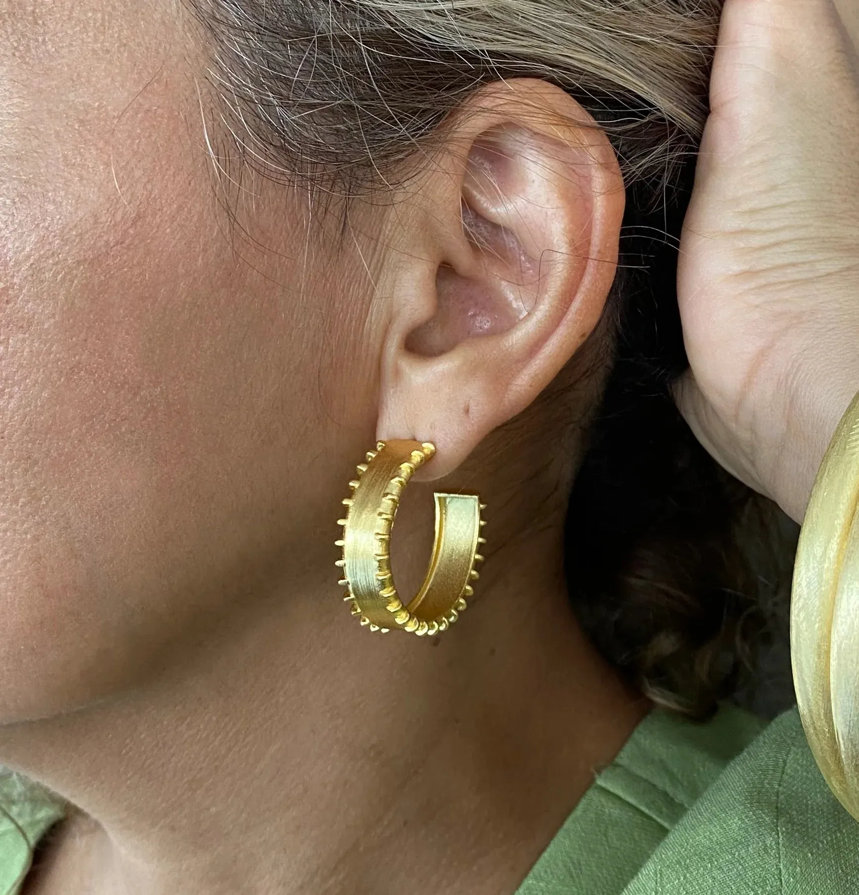 Birmania Hoop Earrings sold by Belletique product image thumbnail 2