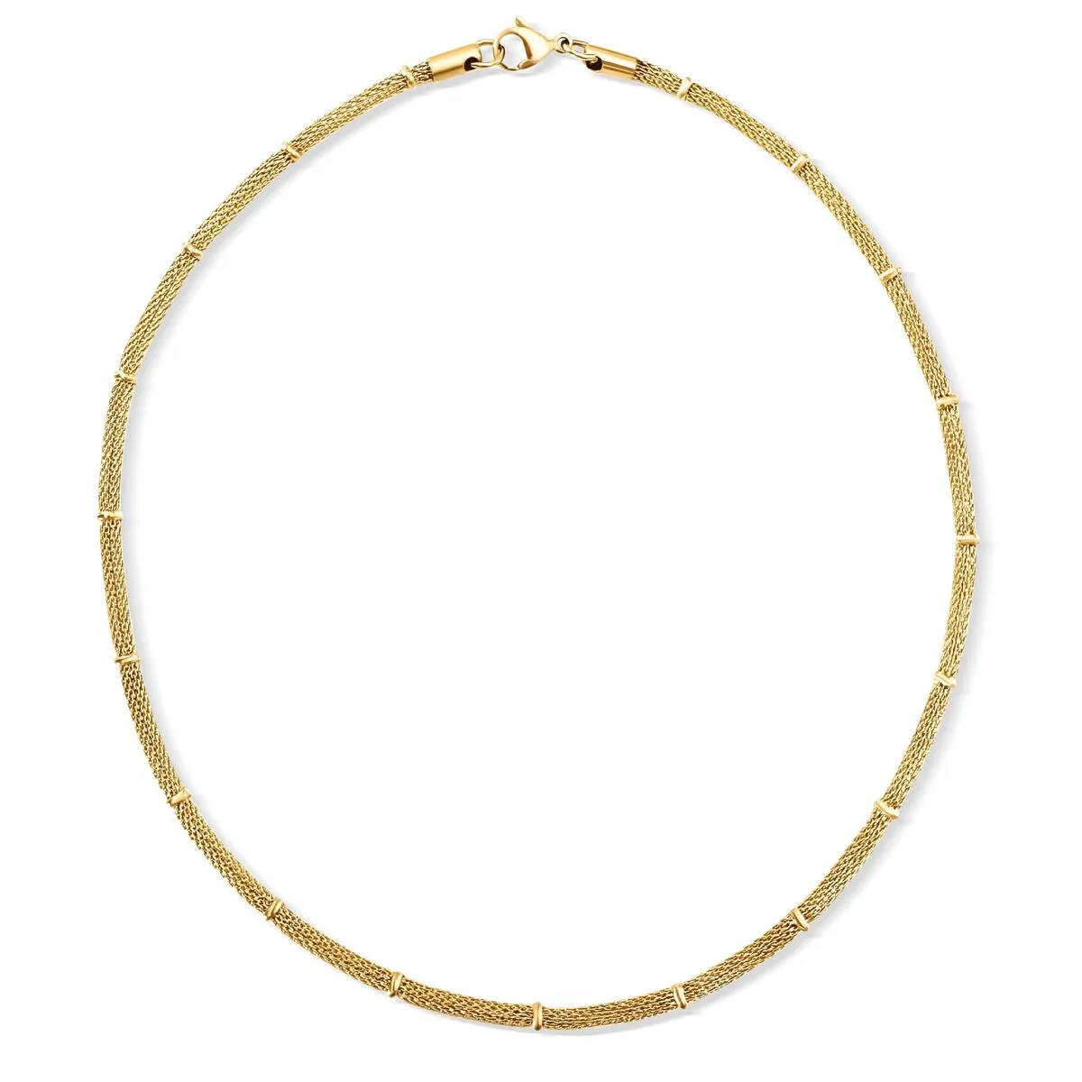 Cosette Beaded Round Mesh Chain Necklace sold by Belletique