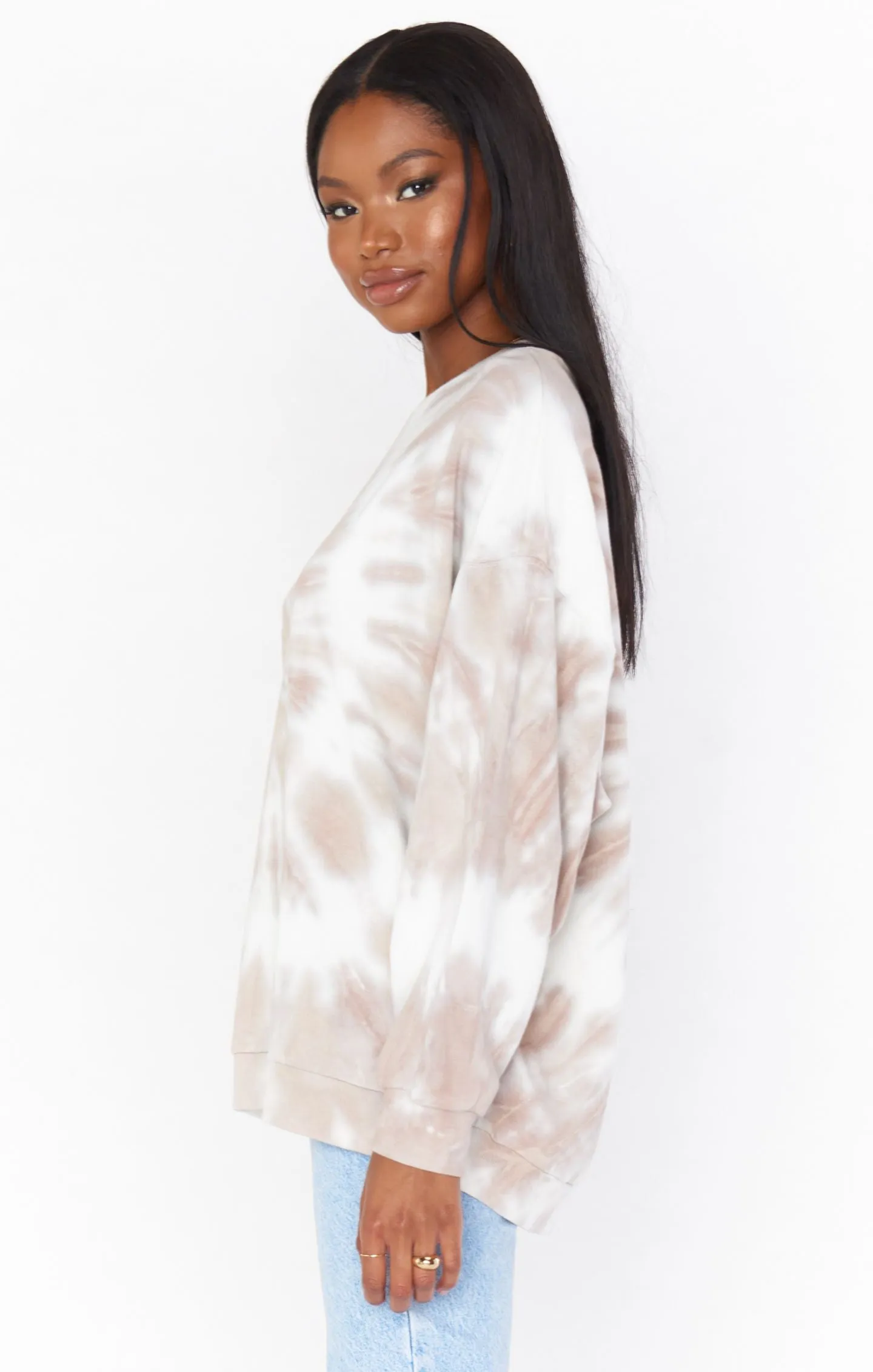 Boyfriend Sweatshirt | Cloud Tie Dye sold by Belletique product image thumbnail 2