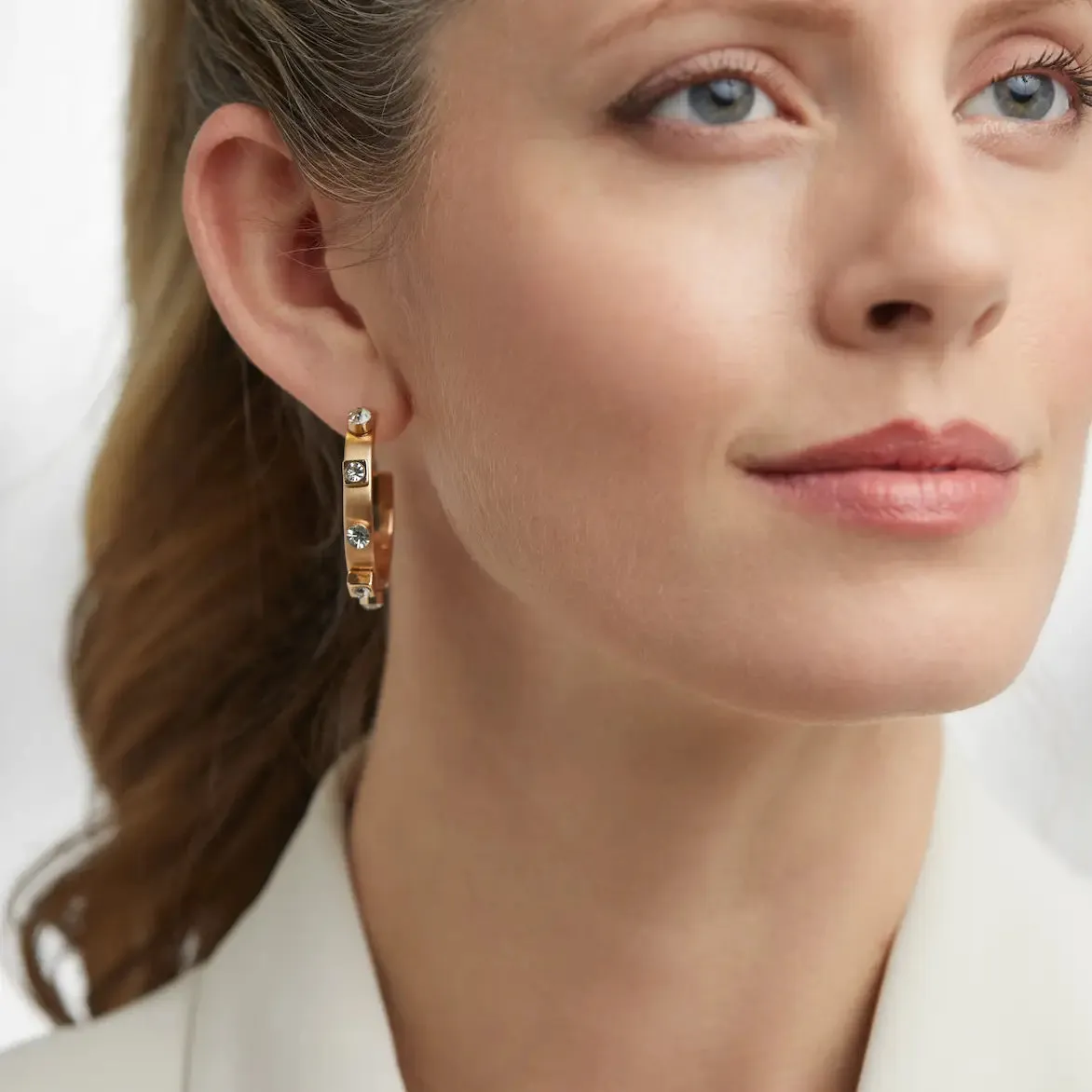 Gold Metal Hoop | Crystal sold by Belletique product image thumbnail 2