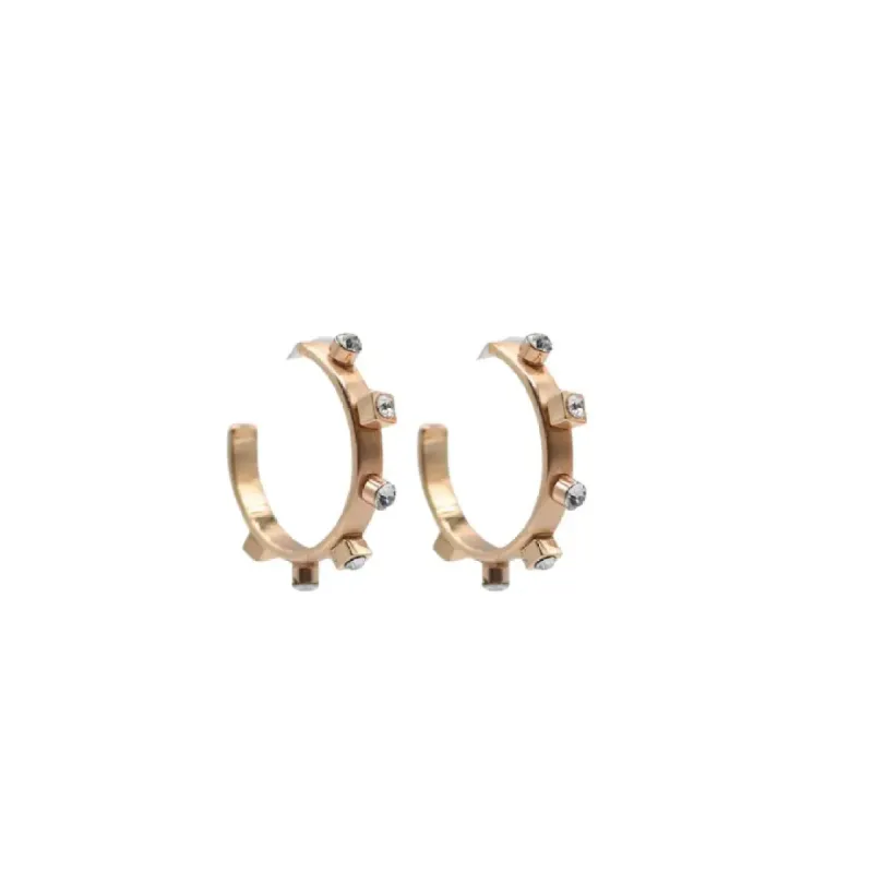 Gold Metal Hoop | Crystal sold by Belletique