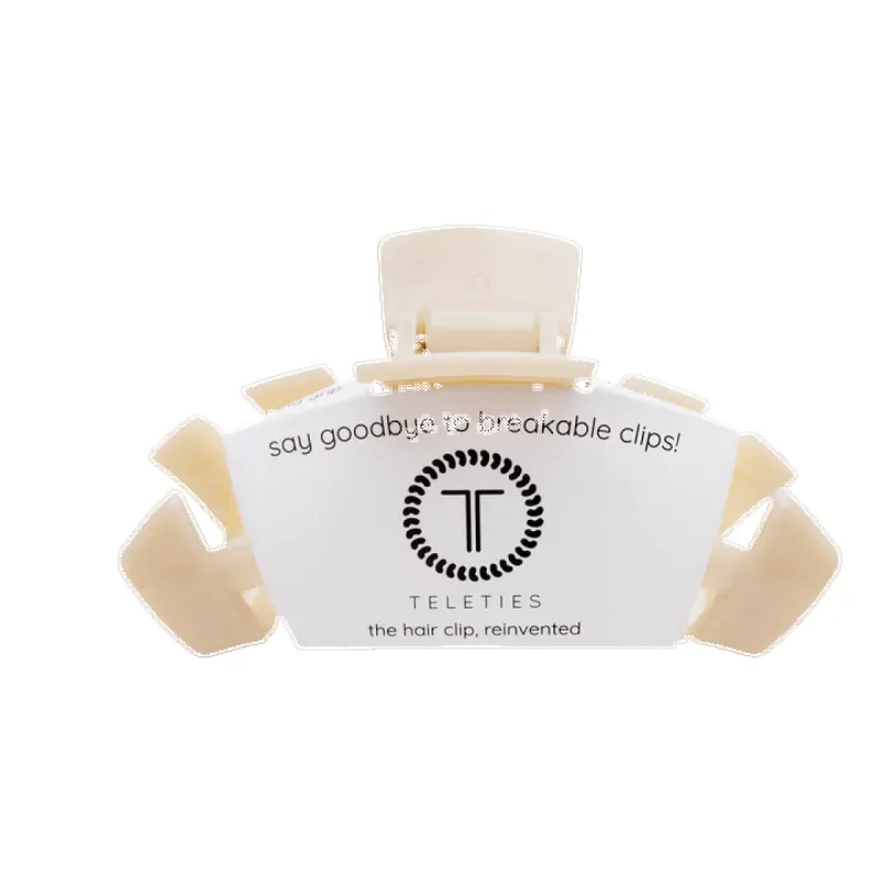 Classic Almond Beige Large Hair Clip sold by Belletique