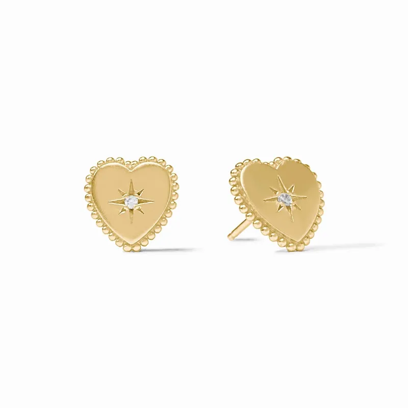 Heart Stud Earrings sold by Belletique