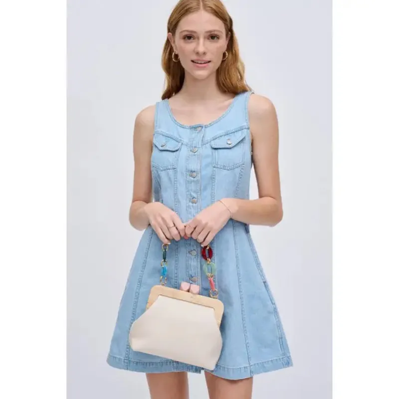 Talullah Evening Bag | Ivory sold by Belletique