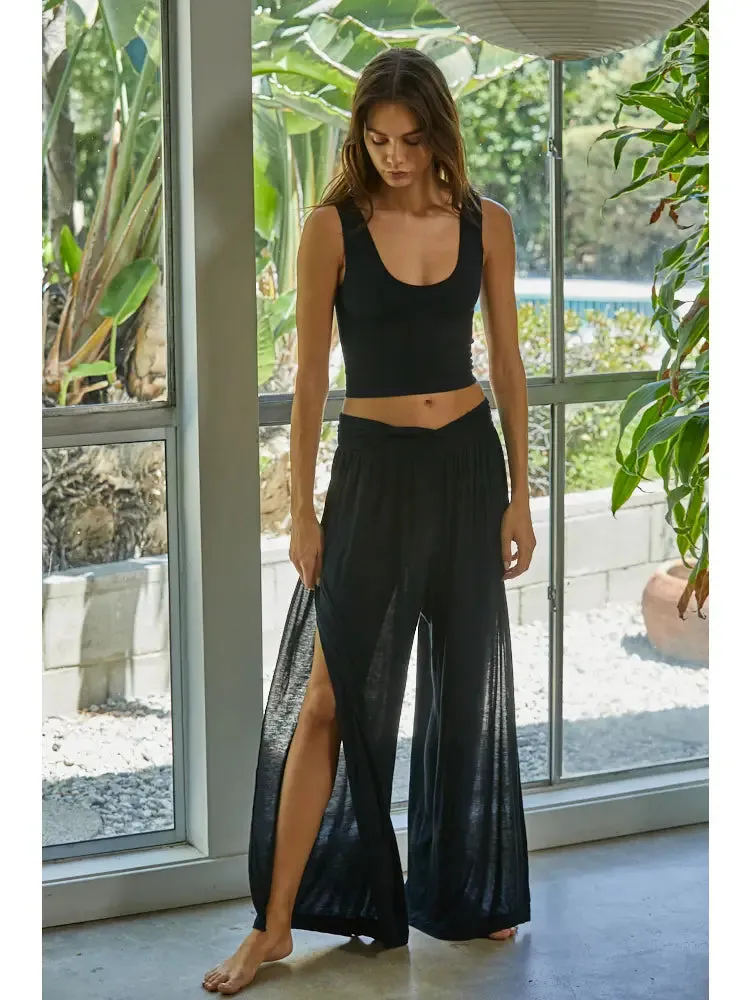 Seamless Ribbed Tank Top | Black sold by Belletique product image thumbnail 2