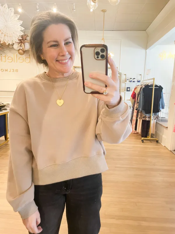 Mocha Sweatshirt sold by Belletique