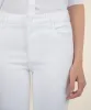 Kelsey High Rise Ankle Flare | Optic White sold by Belletique
