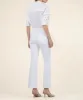 Kelsey High Rise Ankle Flare | Optic White sold by Belletique