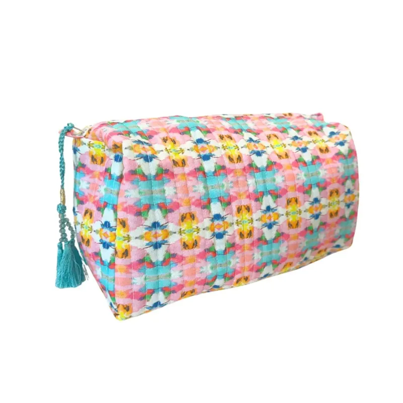 Sumner Pink Small Cosmetic Bag sold by Belletique