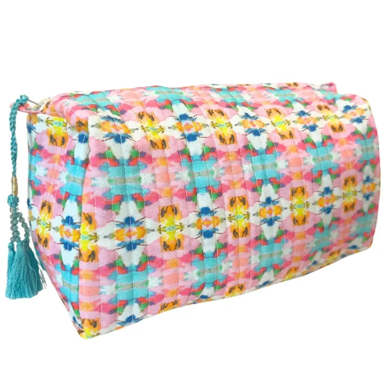 Sumner Pink Large Cosmetic Bag sold by Belletique