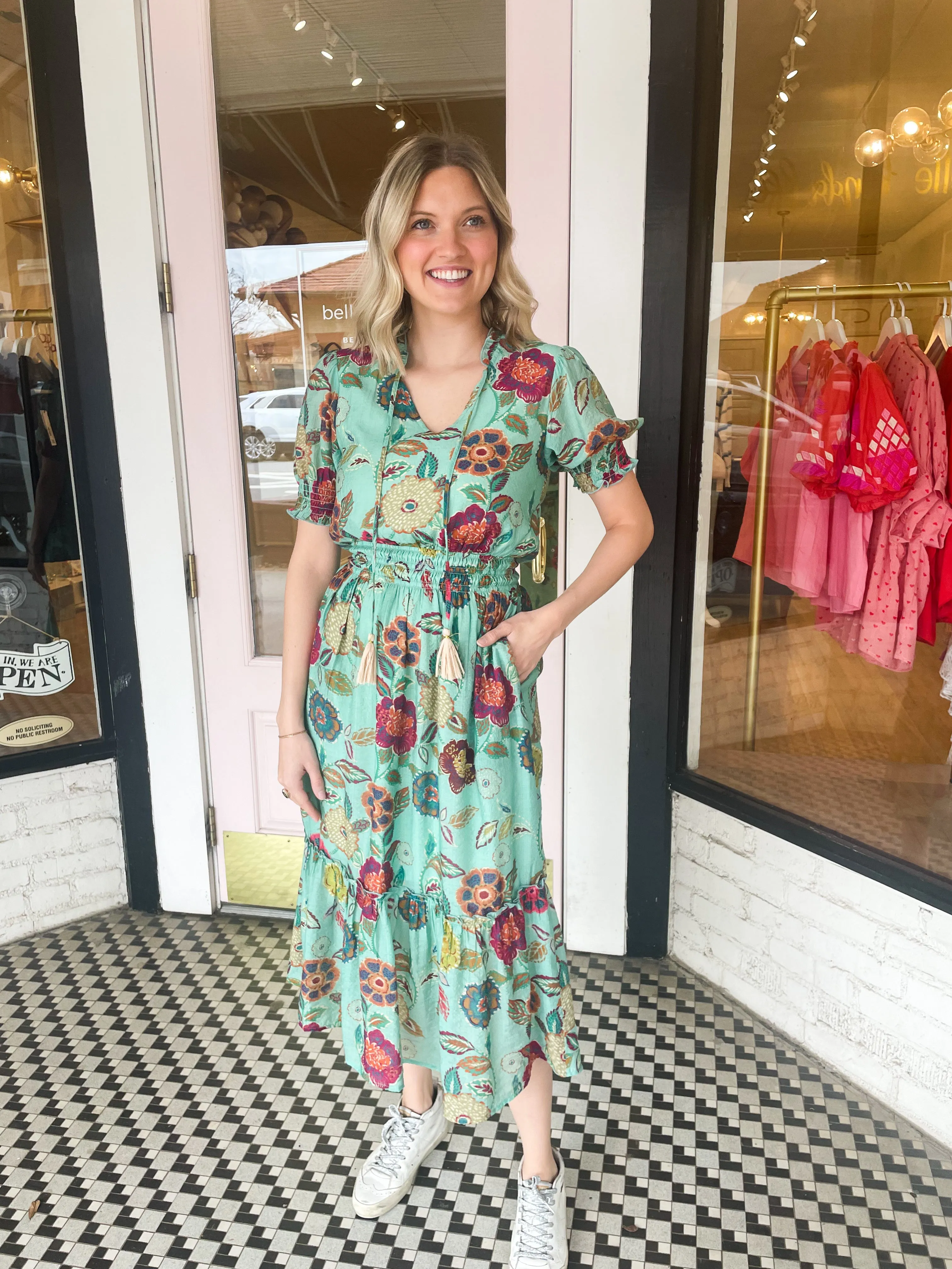 Floral Maxi Dress | Mint sold by Belletique