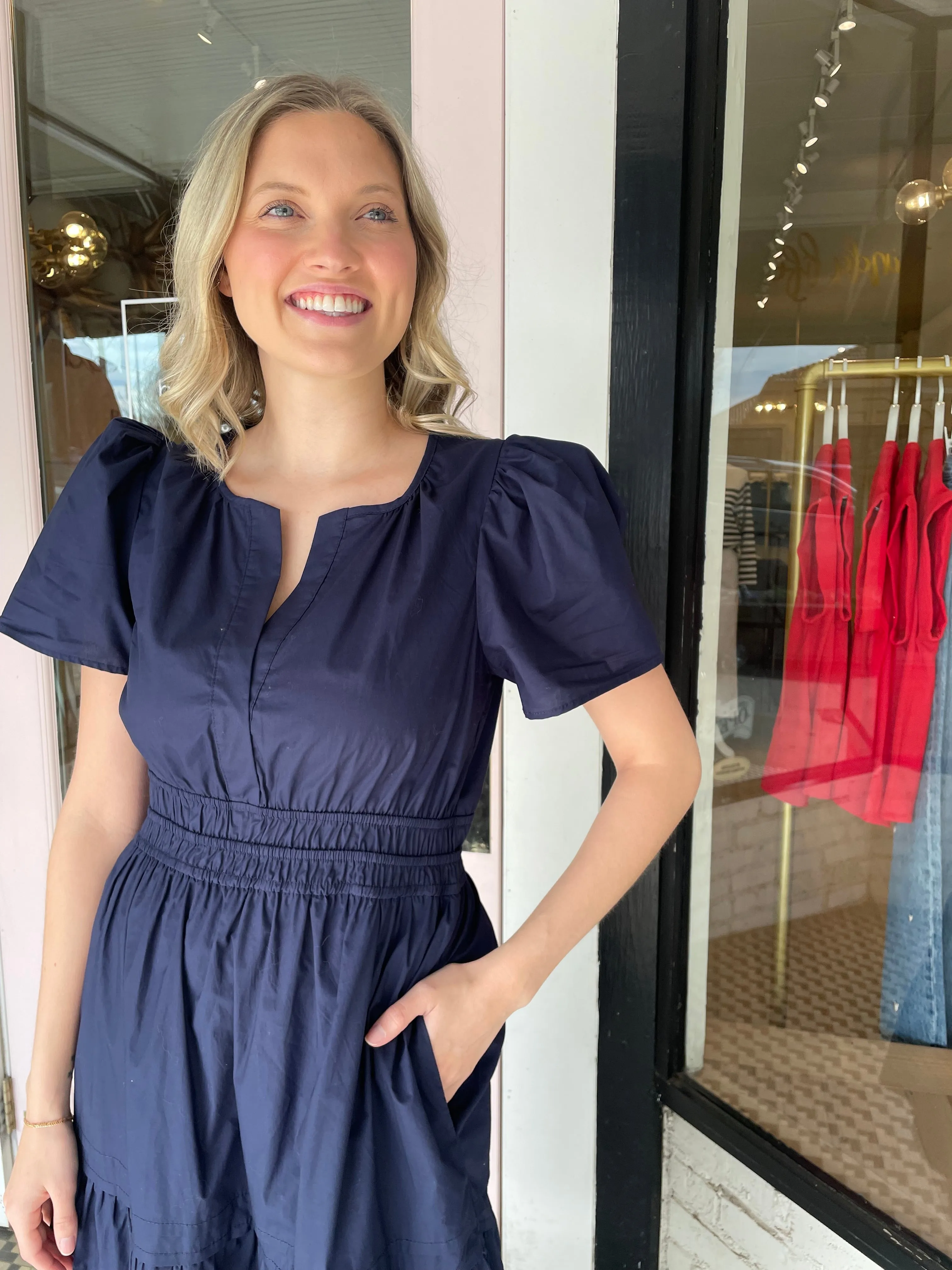 Nantucket Maxi Dress | Navy sold by Belletique product image thumbnail 2