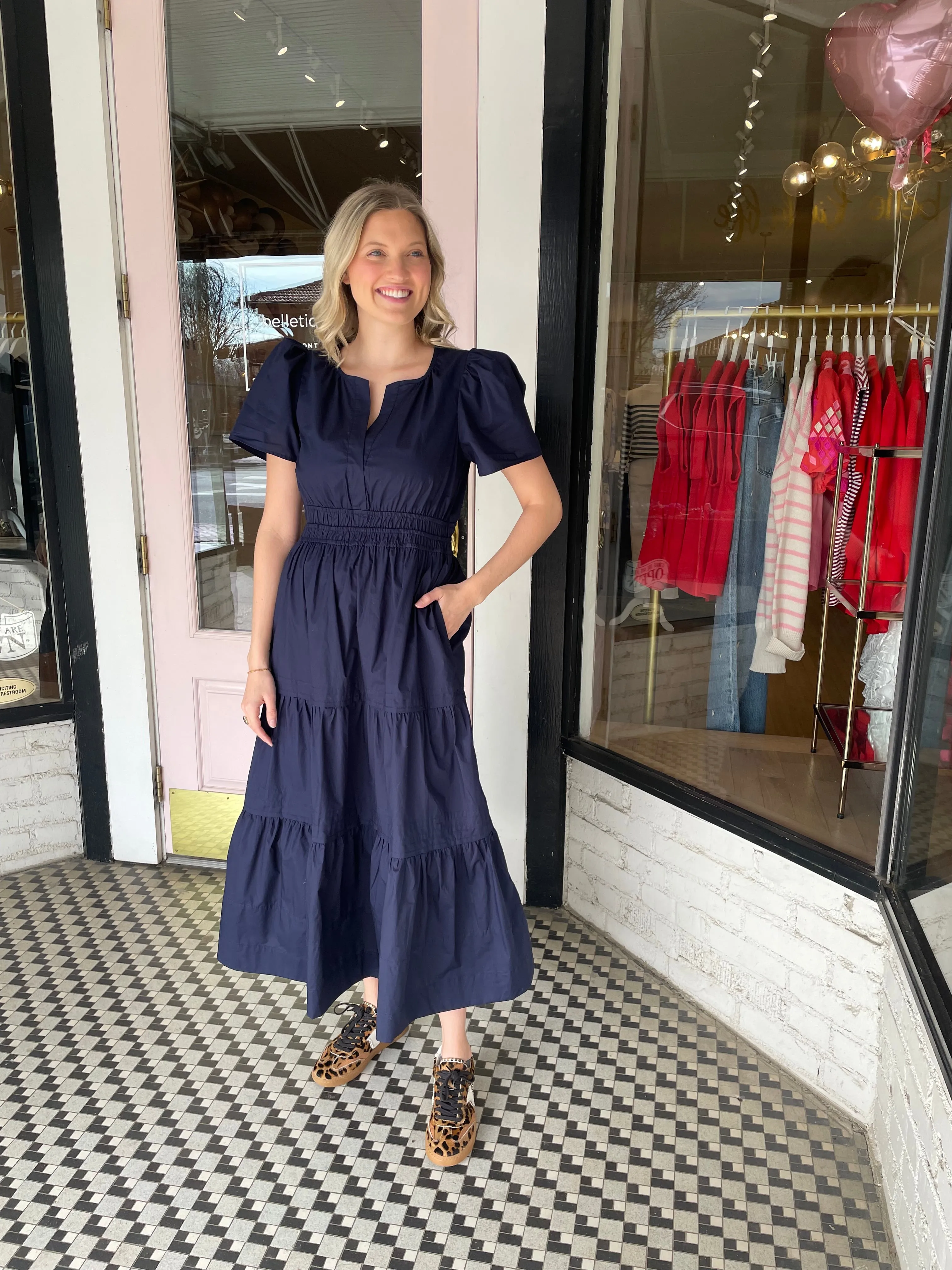 Nantucket Maxi Dress | Navy sold by Belletique