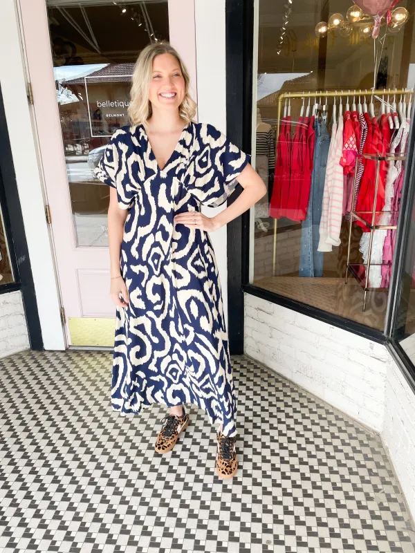 Capri Maxi Dress | Navy sold by Belletique