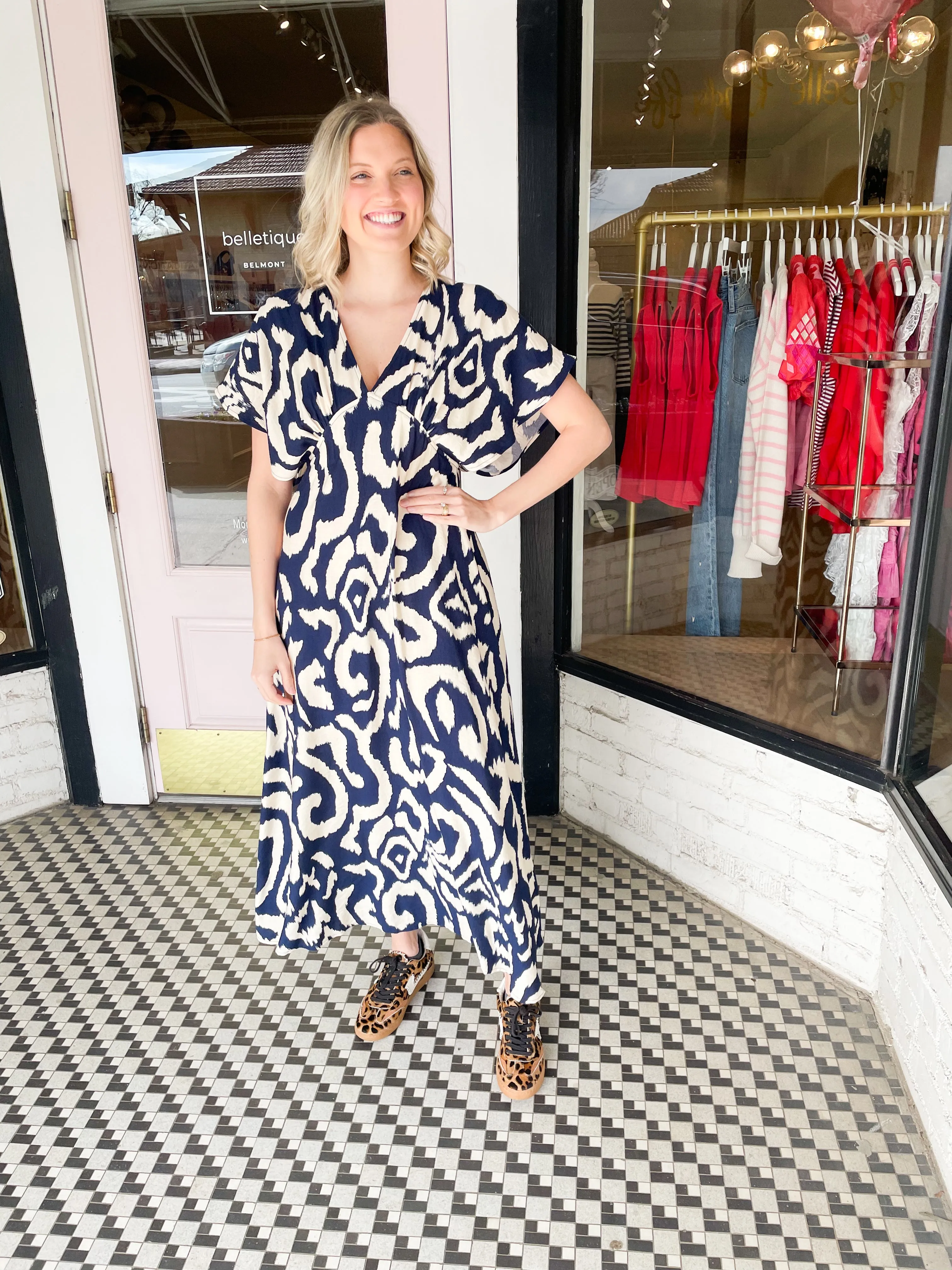 Capri Maxi Dress | Navy sold by Belletique