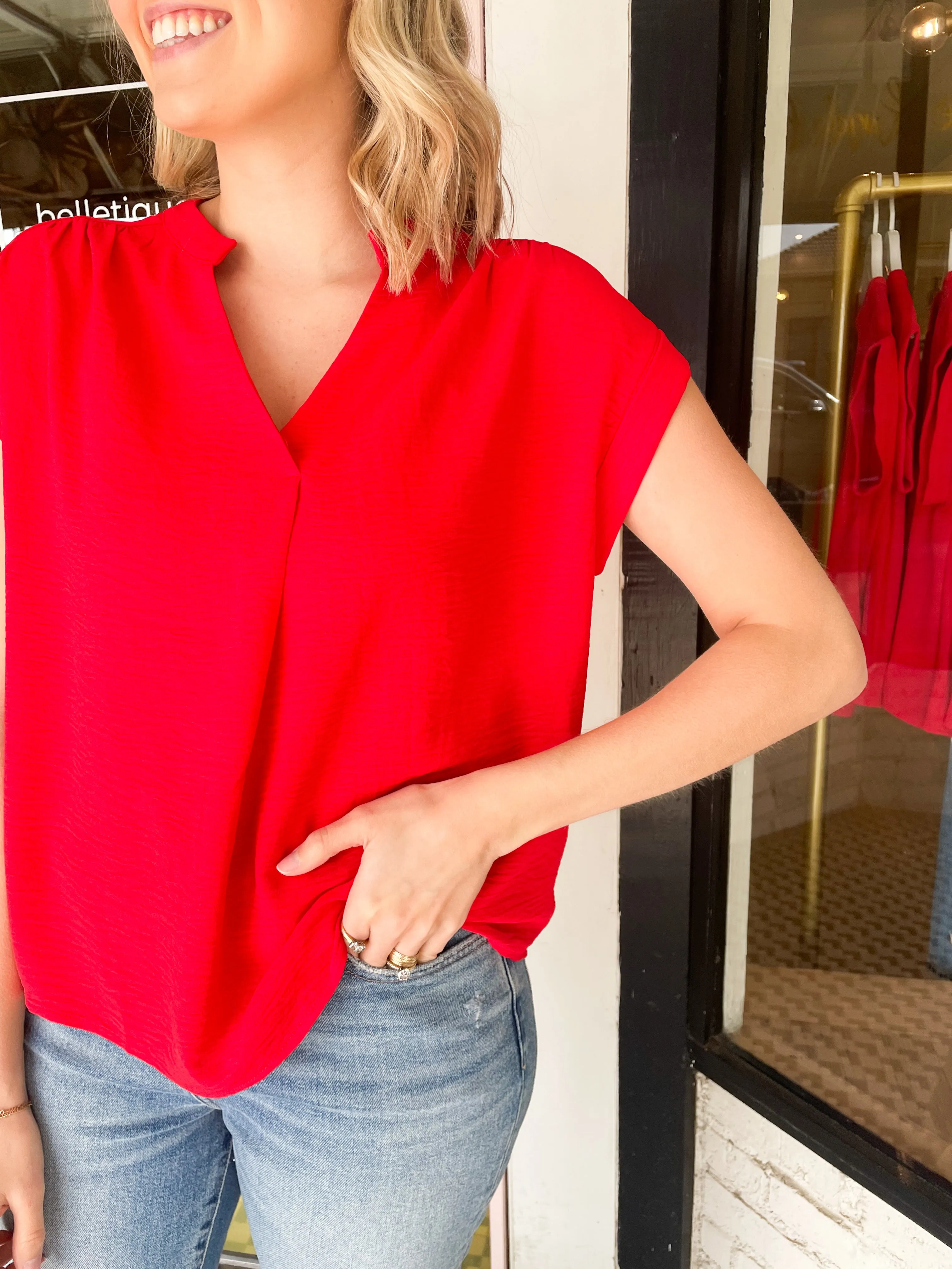 Rio Top | Red sold by Belletique