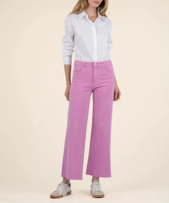 Meg High Rise Wide Leg | Peony Pink made by Kut from the Kloth