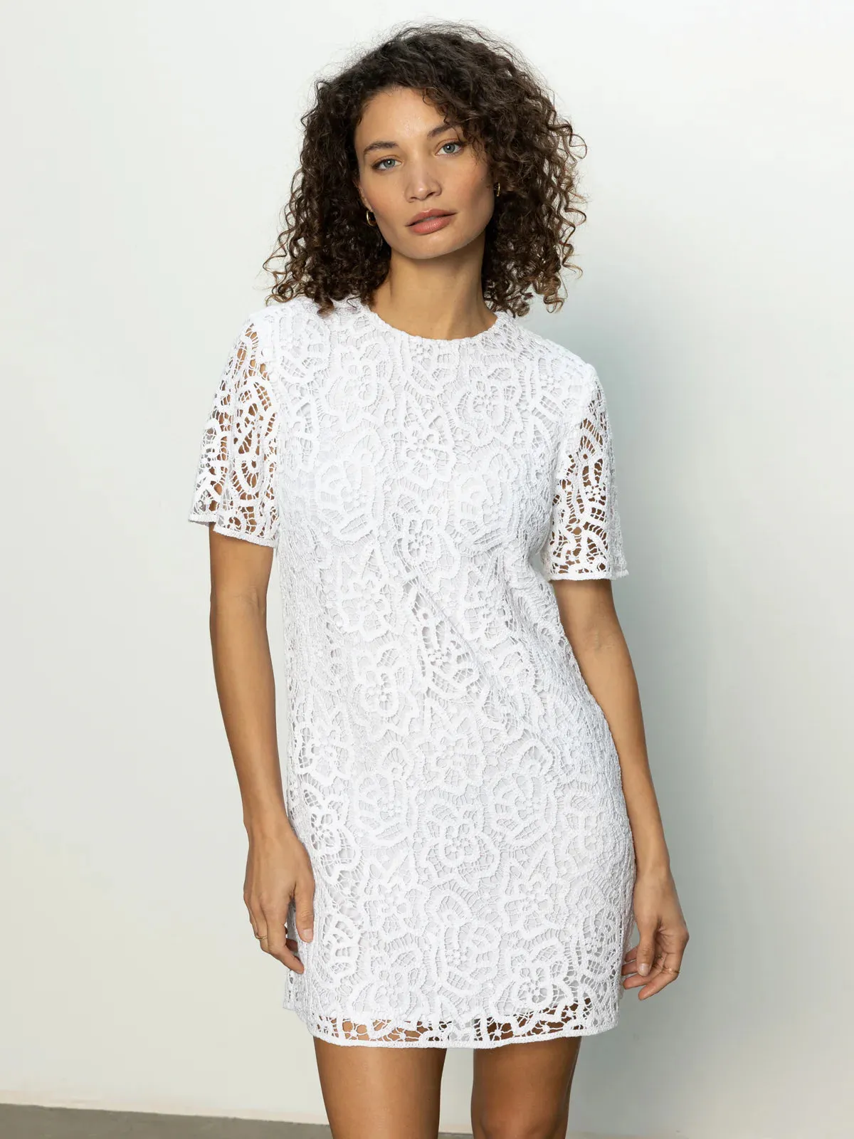 The Wanderer Lace Dress | White sold by Belletique
