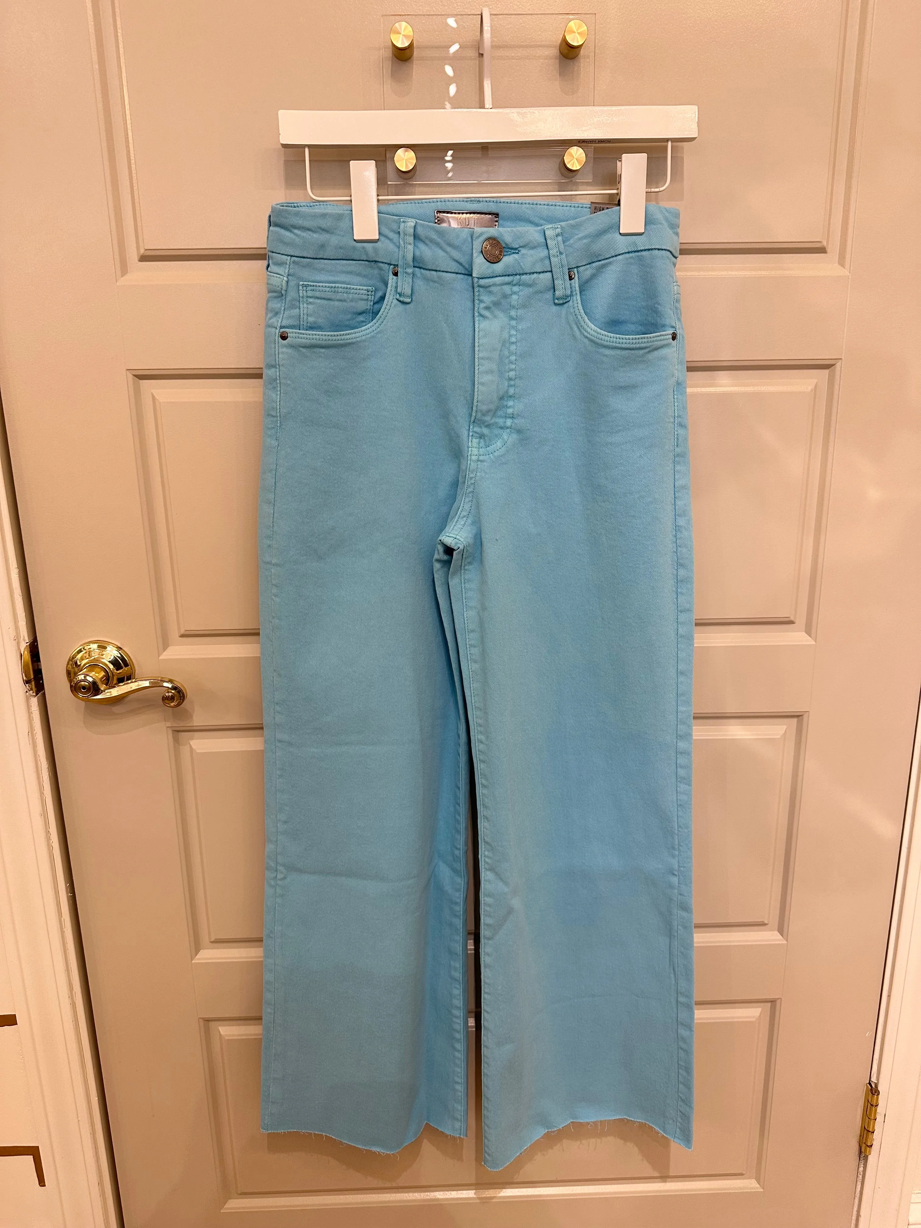 Meg High Rise Wide Leg | Capri Blue sold by Belletique