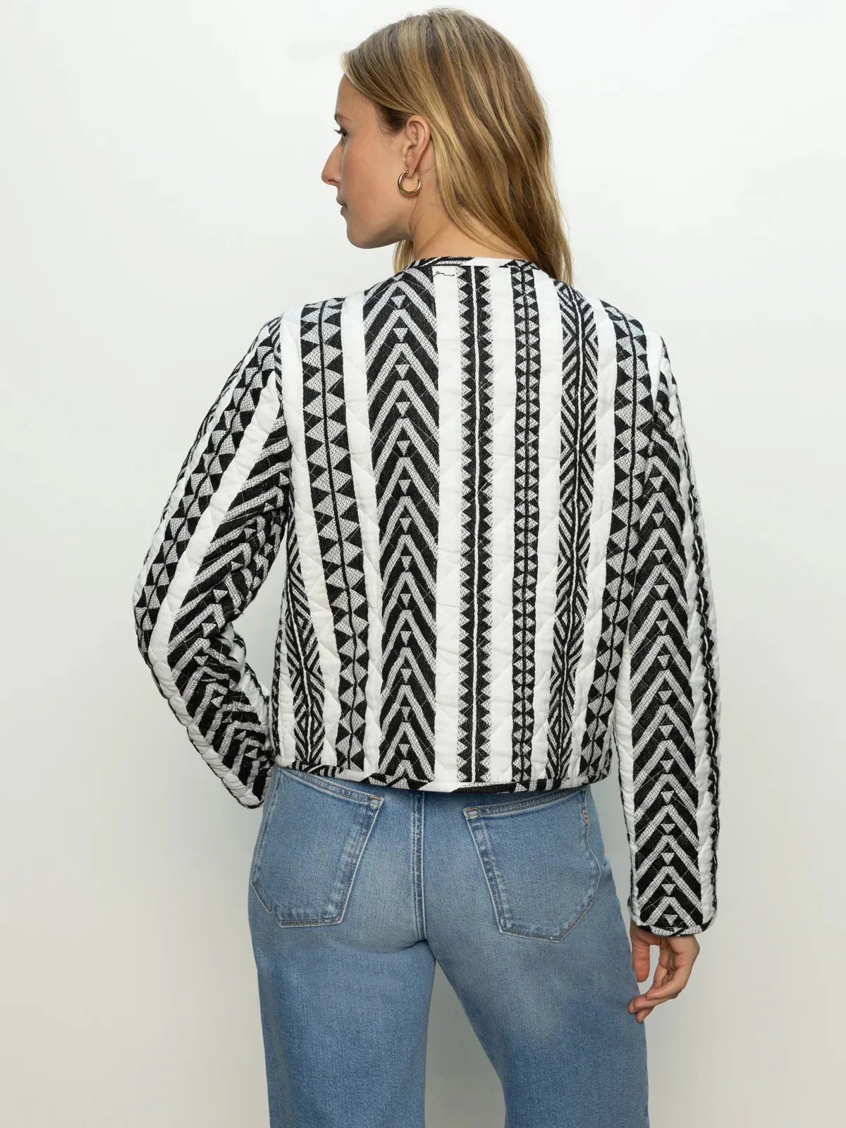 Crafted Coco Jacket | Crafted Stripe sold by Belletique product image thumbnail 3