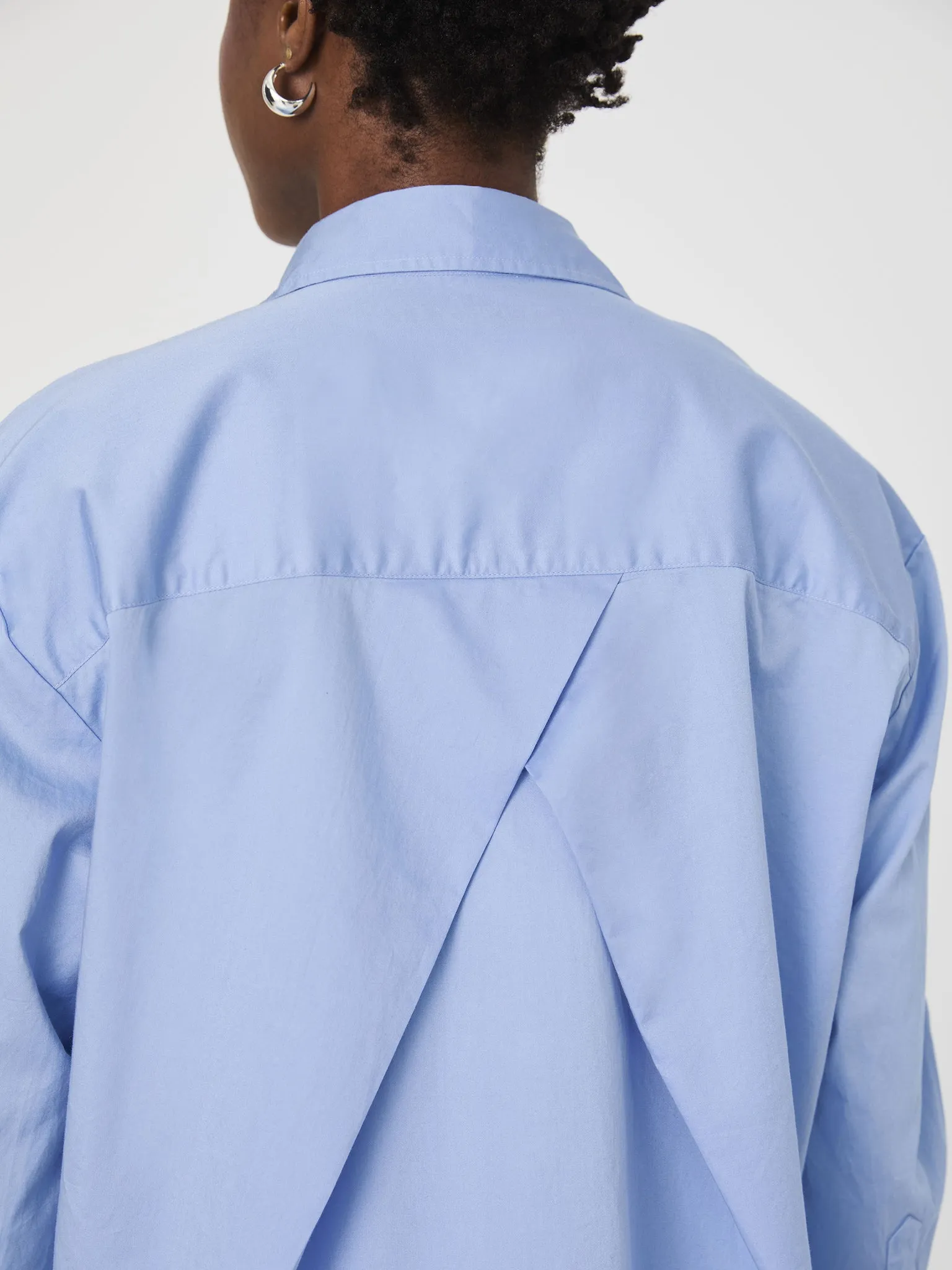 Alexix Cotton Oversized Shirt | Oxford Blue sold by Belletique product image thumbnail 2