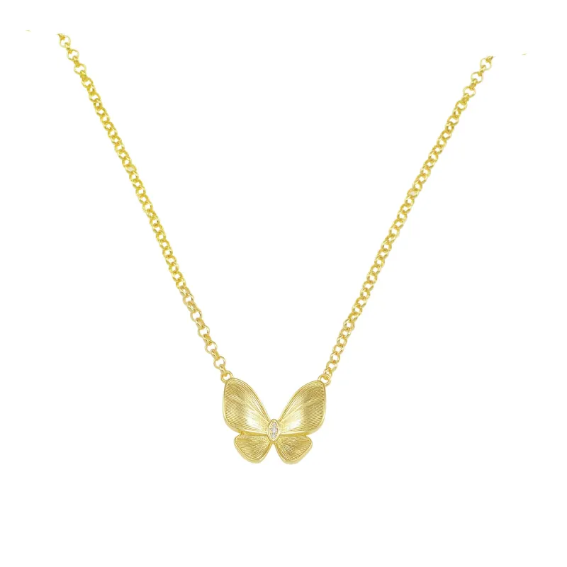 Kelele Necklace | Butterfly sold by Belletique