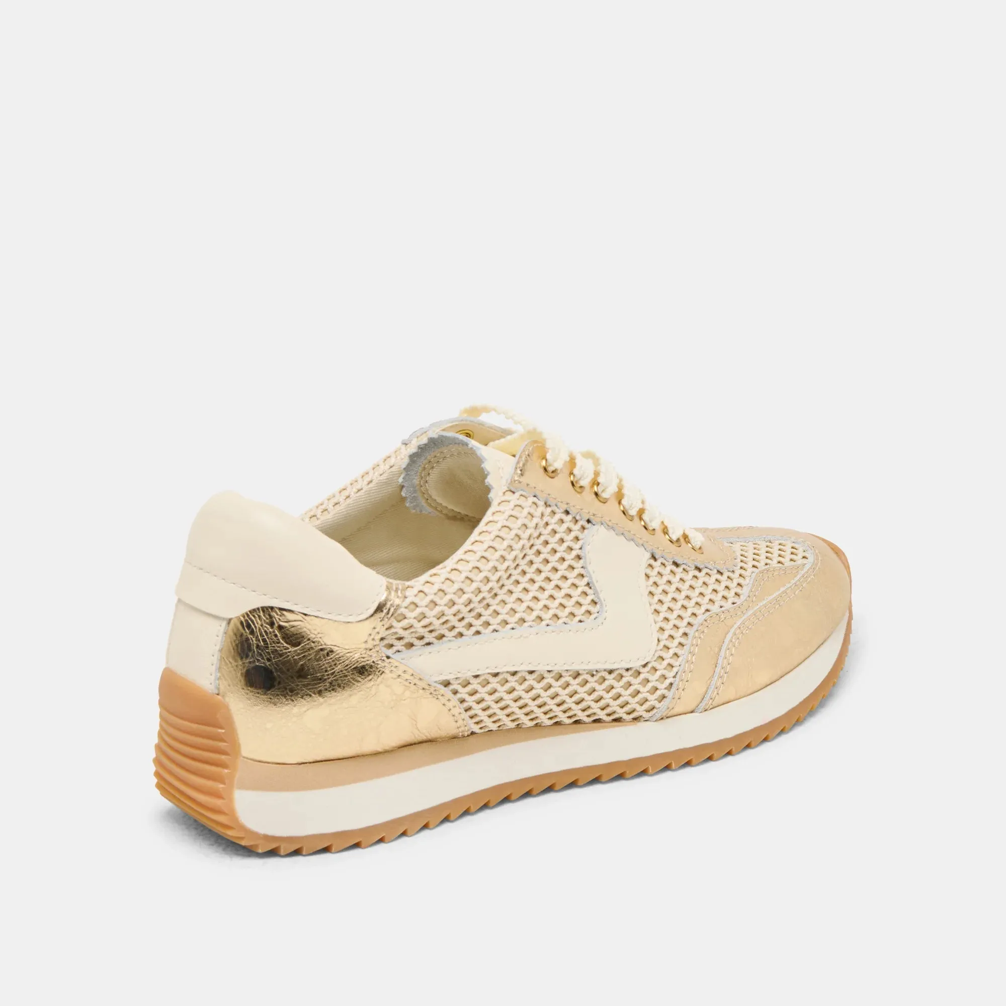B. NTCD Mesh Sneakers | Gold Woven Mesh sold by Belletique product image thumbnail 4